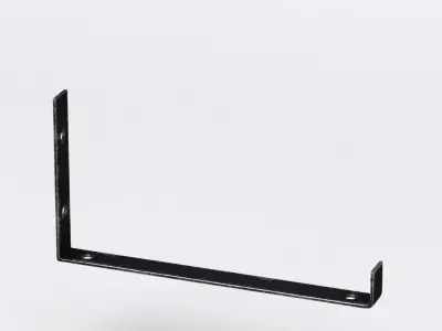 J-shaped shelf bracket 2 color 3D model