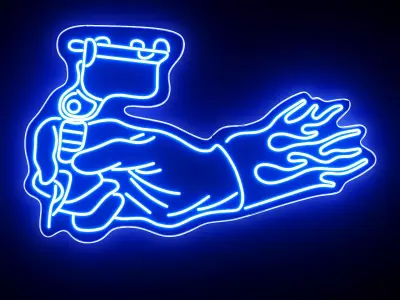 Tattoo Neon Sign 3D model