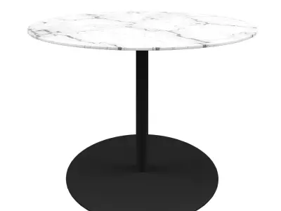 SIDE TABLE SNOW MARBLE ROUND 3D model