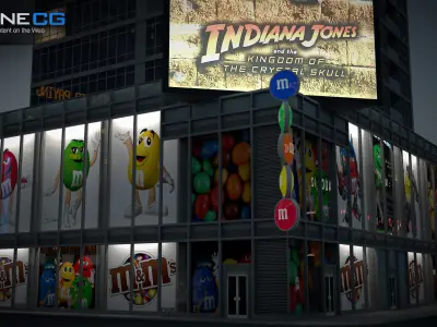 NYC Building M Ms Low-poly 3D model