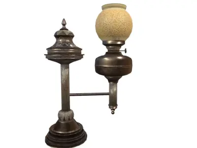 vintage Desk Lamp Game Ready Low-poly 3D model