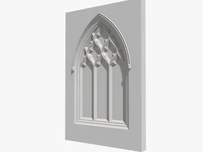 06 Medieval Gothic Windows 3D Model Pack