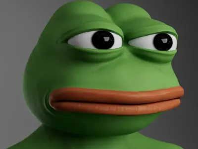 Pepe Frog Low-poly 3D model