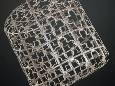 Silver Clean Metal Iron Guard Transparent PBR Seamless Texture purchase