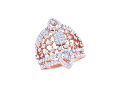 Women Ring  Render 3dm STL OBJ FBX Details 3D print model 410