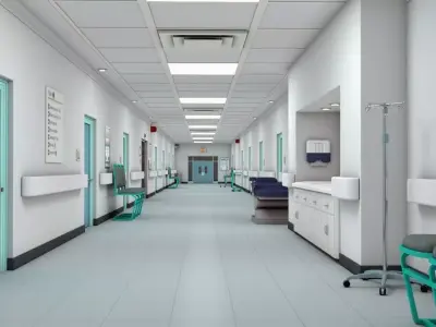 Hospital Hallway 3 MAX 3D model