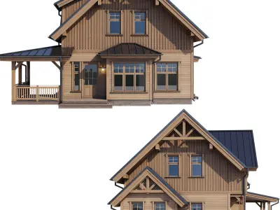 Modern house v52 3D model