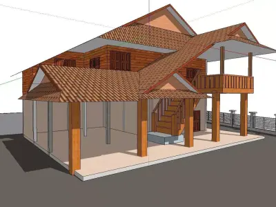 Creative Design-Holiday Cabin-099 3D model
