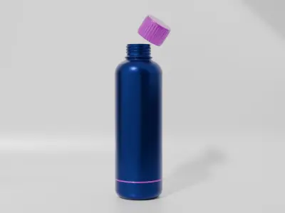Water Bottle 3D Model Free low-poly 3D model