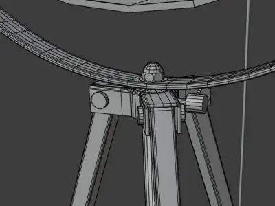 Tripod Lamp 3D model