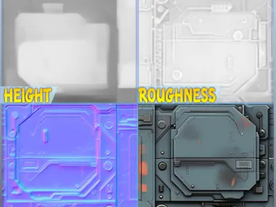 Sci-FI Seamless Texture Texture 23