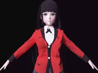 JABAMI YUMEKO  KAKEGURUI ANIME  3D model