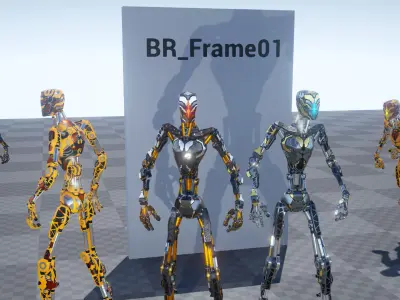 Basic Robot S01 Low-poly 3D model
