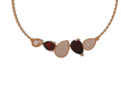 Pear necklace 3D print model