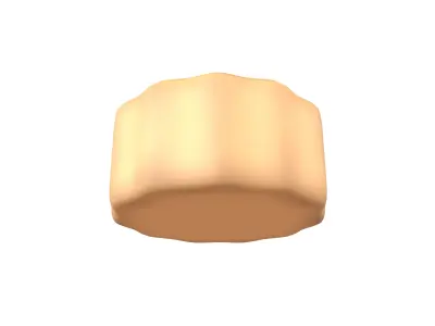 Moon Cake v2 004 Low-poly 3D model