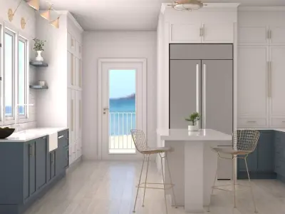 Kitchen on the sand 3D model