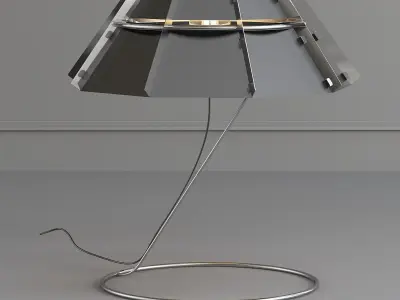 CHAPEAU table lamp with metal base 3D model