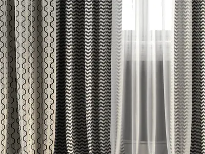 Curtain Set 106 3D model