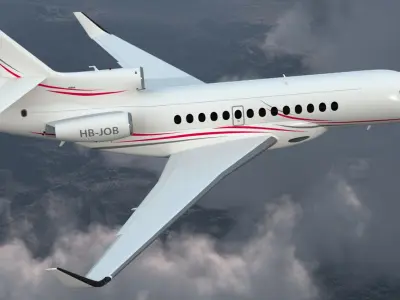  Dassault Falcon 7X 3D Model 