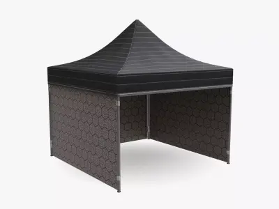 Display tent mockup 05 3D model