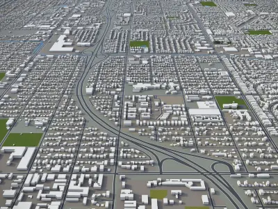 Fresno  Low-poly 3D model