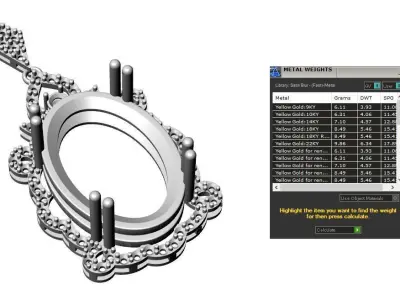 Pendant 005 Free 3D print model