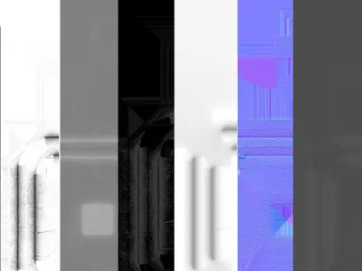 MEMORIAL CEMETERY CROSS Free low-poly 3D model