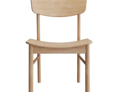 Round Chair by Muji 3D model
