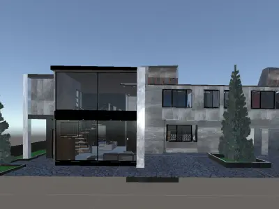 3D House Modeling Free 3D model