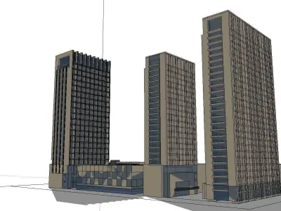 vacation spot-Resort-Fashion Leisure Hotel-0143 3D model