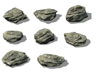 Mountain Hengshan - Stone 02 3D model