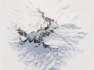 Snow Mountain 01 3D model