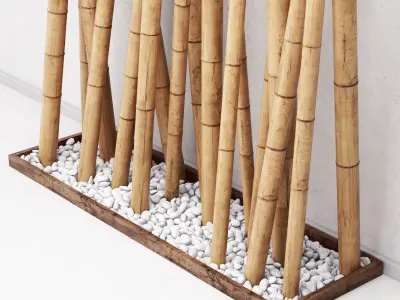 Bamboo decor n14 3D model