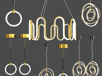 Ceiling Light Collection 3D model