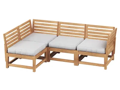 NAMMARO Modular corner sofa 3 seater IKEA 3D model