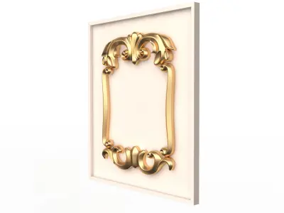 Kitchen Cabinet Door Classic Shahin Low-poly 3D model