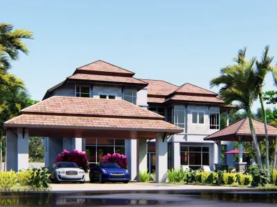 House D6 - Sketchup Lumion 3D model