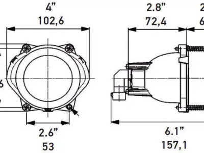 Hella 60mm auto lamp Free 3D model