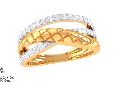  Women Ring MTL 3dm STL OBJ FBX Details 3D print model 44