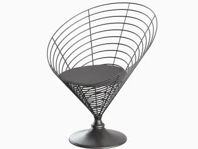 Wire Cone Chair 03 3D model