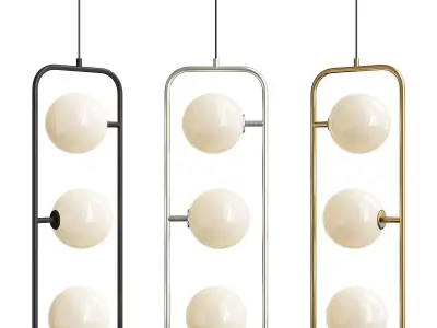 Sircle Triple Pendant Light Low-poly 3D model