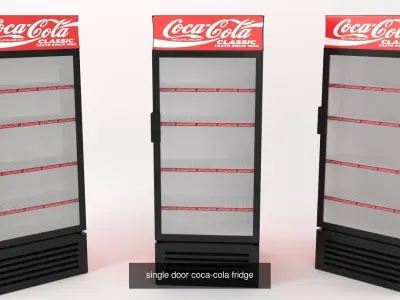 refrigerator collection coca cola 3D Model Pack