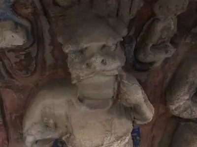 Deity Statue Sculpture30 3D model