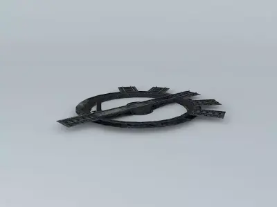 Eco Rail Dirty Yard Turntable Old Steam Days Free 3D model