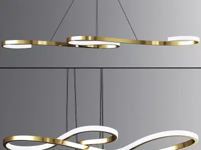 Led Modern Pendant Light 3D model