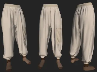 Street Clothes Low-poly 3D model