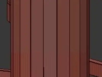 LIAISON gold chandelier with glass shades 3D model