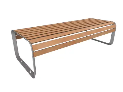 Street Chair Low-poly 3D model