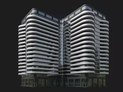 Spiral Horizon Towers 3D model