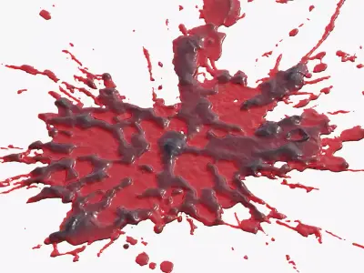 Swirly Blood Splatter vol1 8 3D model